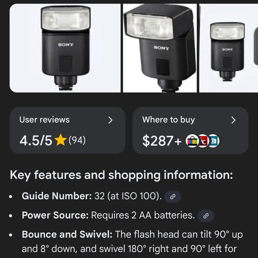 Sony HVL-F32M External Flash